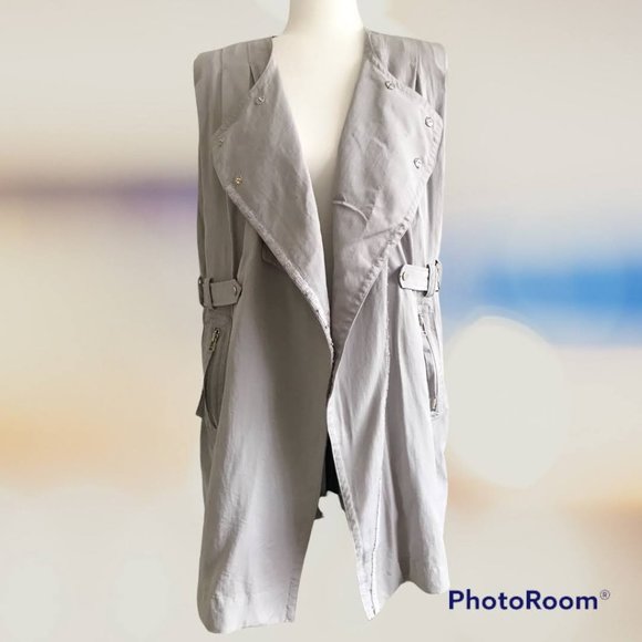 Eryn Brinie Designer Duster Vest Dress (M) - Picture 1 of 12